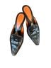VANELi 100% Leather Black Orange Heels Size 6 1/2 - photo 1