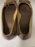 Stuart Weitzman 100% Leather Gold Flats Size 8 - photo 11