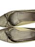 Stuart Weitzman 100% Leather Gold Flats Size 8 - photo 2