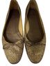 Stuart Weitzman 100% Leather Gold Flats Size 8 - photo 1