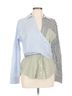 Veronica Beard Color Block Blue Veronica Beard Long Sleeve Blouse Size 12 - photo 1