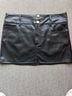Alice + Olivia Black Leather Skirt Size 6 - photo 3