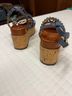 Jessica Simpson Blue Brown Wedges Size 6 - photo 3