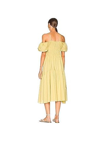 Vince. Draped Puff Sleeve Tiered Dress Casual Dress (view 2)