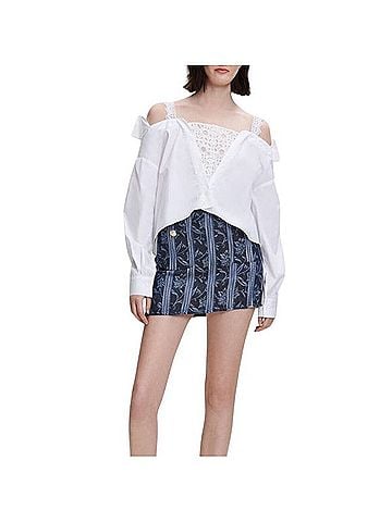 Maje Trompe l'oeil Long Sleeve T-Shirt (view 2)