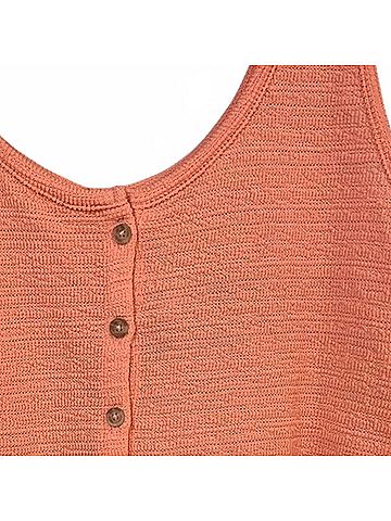 Eddie Bauer Women's Beachy Slub Button Front Tank Top in Peach (view 2)
