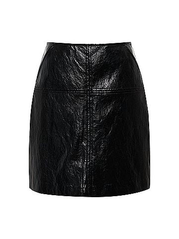 Sanctuary Broadway Leather Skirt in Black (view 1)