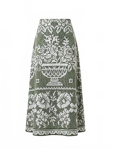 Cleobella Jasmine Ankle Skirt in Verdant Flight (view 1)