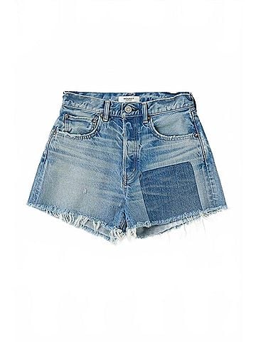 MOUSSY Cheswold Denim Shorts in Blue (view 1)