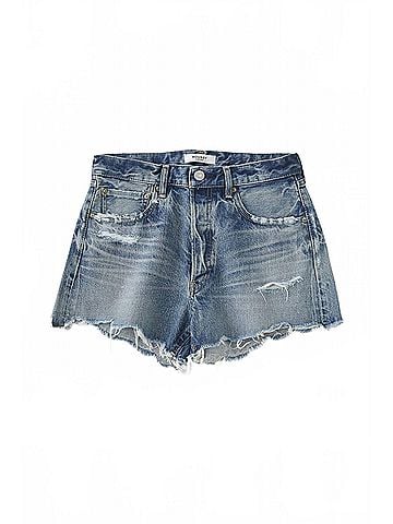 MOUSSY Packard Denim Shorts in Blue (view 1)