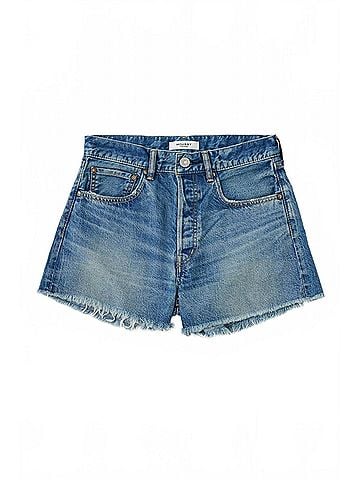MOUSSY Natick Denim Shorts in Blue (view 1)