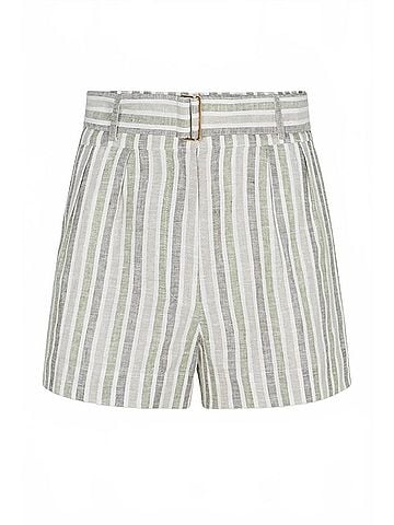 Hevron Zinna Short in Sage Stripe (view 1)