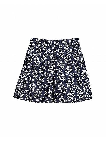 Tanya Taylor Fallon High Waist Short in Maritime Blue/Cream (view 1)