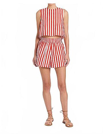 Livro Pool Shorts in Red Stripes (view 2)