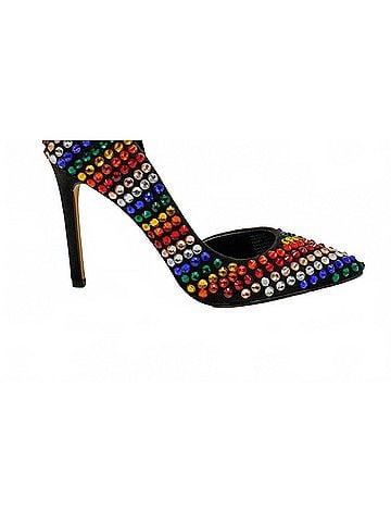 INC International Concepts Women's Kenjay D'orsay Pointed Toe Pumps in Multi Stripe (view 1)