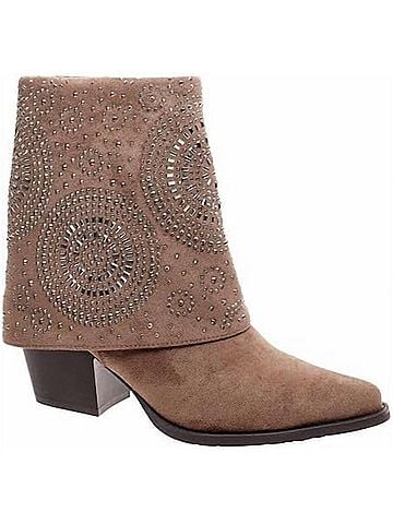 Pierre Dumas Women's Kaia-1 Cowboy Boot in Taupe (view 1)