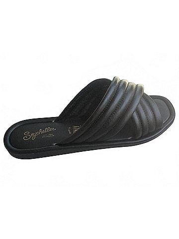Seychelles Women's Word For Word Leather Sandal in Black (view 1)