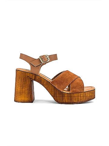 Seychelles Women's Paloma Sandal in Brown Suede (view 1)