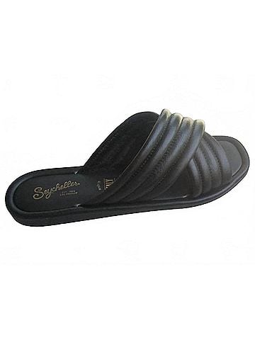Seychelles Women's Word For Word Leather Sandal in Black (view 2)