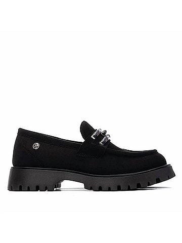XTI Women's Comfortable Moccasin in Black (view 1)