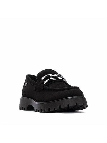 XTI Women's Comfortable Moccasin in Black (view 2)