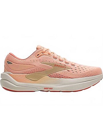 Brooks Women's Ghost Max Sneaker in Peach/Sand/Coconut (view 1)