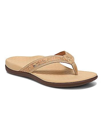 Vionic Women's Tide Ii Sandals in Gold Cork (view 1)