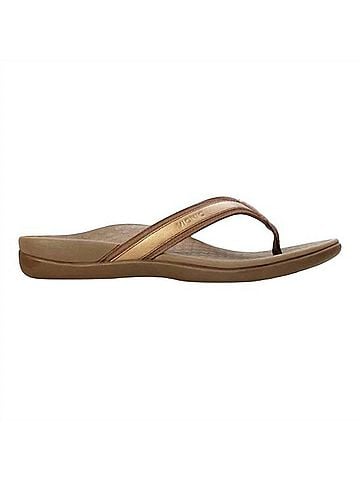 Vionic Women's Tide Ii Toe-Post Sandals in Bronze Metallic (view 1)