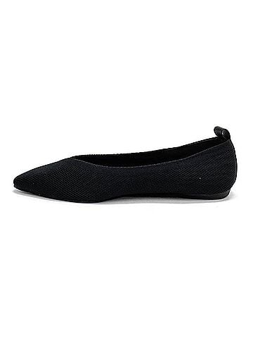 Journee Collection Women's Veata Slip On Pointed Toe Flat Shoes in Black (view 2)