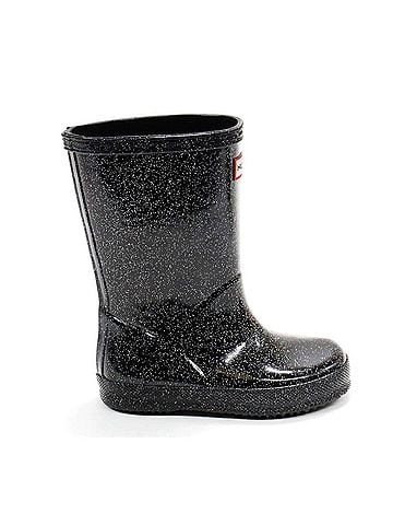 Hunter Kids Original First Classic Starcloud Rain Boots in Black Multi (view 1)