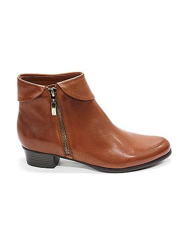 Spring Step Women's Stockholm Ankle Boots in Brown Leather (view 1)
