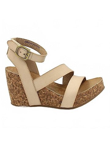 Blowfish Women's Hecta Wedge Sandal in Cashew Dyecut (view 2)