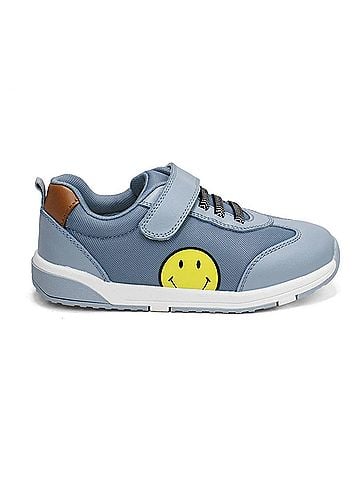 Old Soles Toddler Game Face Low Top Leather Shoes in Dusty Blue (view 1)