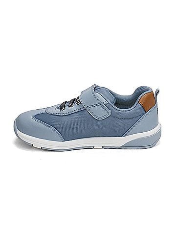 Old Soles Toddler Game Face Low Top Leather Shoes in Dusty Blue (view 2)