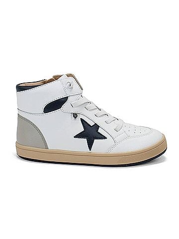 Old Soles Toddler Star Tracker High-Top Lace-Up Casual Shoes in Snow (view 1)