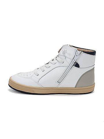 Old Soles Toddler Star Tracker High-Top Lace-Up Casual Shoes in Snow (view 2)