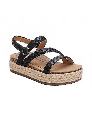 Aetrex Women's Julia Platform Sandal in Black (view 1)