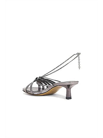 Golden Goose Women's Nico Kitten Heel in Rutenio Metal (view 2)
