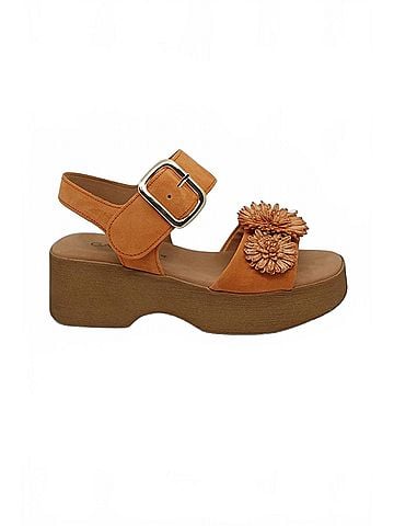 Gabor Women's Dream Velour Wedge Sandal in Valley (view 1)