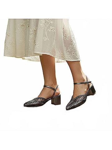Bruno Menegatti Women's Thrisha Dress Sandal in Carbon (view 2)