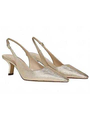 Sam Edelman Women's Bianka Sling Pump in Gold Metallic (view 2)