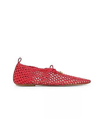 Dolce Vita Women's Kaylyn Flats Shoes in Red Crochet (view 1)