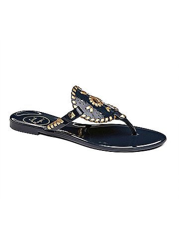 Jack Rogers Women's Georgica Jelly Sandal in Midnight (view 1)