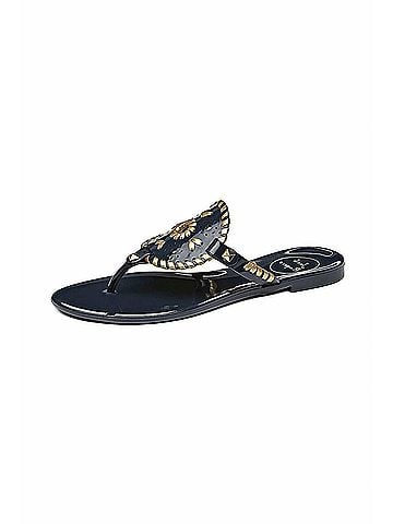 Jack Rogers Women's Georgica Jelly Sandal in Midnight (view 2)