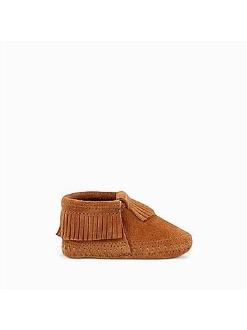 Minnetonka Boy's Riley Suede Bootie 4 Mo in Brown (view 1)