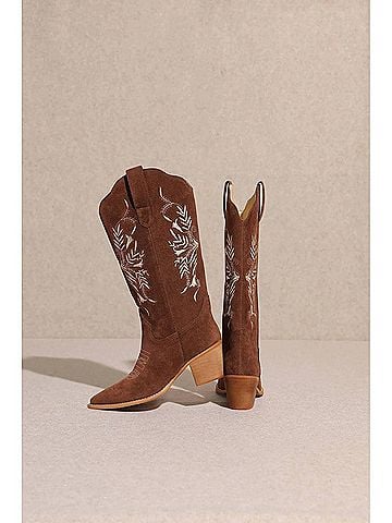 Mi.Im Women's Flora Western Boot in Brown (view 2)