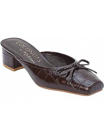 Matisse Women's Geneva Textured Mule in Coffee Croc (view 1)