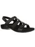 Vionic Black Women's Amber Backstrap Sandal in Black Croc Size 7 - photo 1
