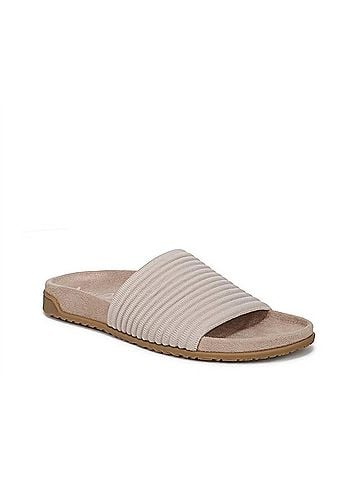 Vionic Women's Evie Knit Sandal in Creme (view 1)