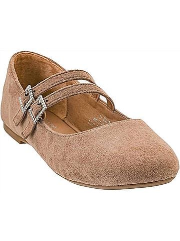 Corkys Women's Own It Flats in Walnut Faux Suede (view 1)